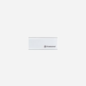 Transcend ESD240C 120 Go SSD Portable USB Type-C 3.2 Gen 2 Boîtier Aluminium Argent - Lecture 520 Mo/s, Ecriture 460 Mo/s, Compatible Windows/macOS