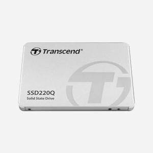 Transcend SSD 220Q 500 Go 2.5" SATA III 6Gbit/s QLC 3D NAND - Lecture 550 Mo/s, Écriture 500 Mo/s, IOPS 55K/57K - Compatible Windows/Linux - Miniature 1