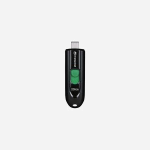 Transcend JetFlash 790C 256Go USB Type-C 3.2 Gen 1 Noire (TS256GJF790C) : 63.6x21.2x10.6mm, Compatible Windows/macOS/Linux - Miniature 1