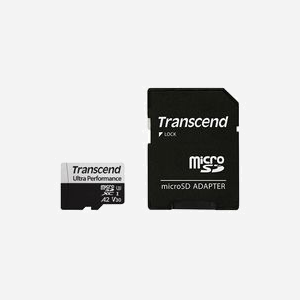 Transcend microSDXC 340S 128Go UHS-I U3 V30 A2 Classe 10 - Lecture 160Mo/s, Ecriture 125Mo/s - Résistant Chocs/Température/Rayons X - Miniature 2