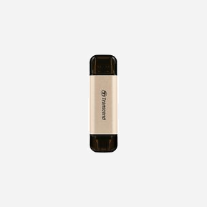 Transcend JetFlash 930C 128 Go USB Type-A/Type-C 3.2 Gen 1, Lecture 420Mo/s, Écriture 400Mo/s, Compatible Windows/macOS/Linux, Or