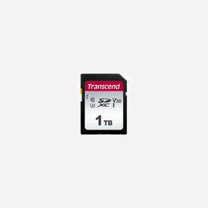 Transcend SDXC 1To 300S 3D NAND Classe 10 U3 V30 - Lecture 100Mo/s Écriture 85Mo/s - Température de fonctionnement -25°C à 85°C