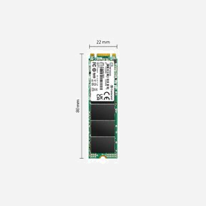 Transcend SSD M.2 825S 2 To SATA III 3D NAND Lecture 560 Mo/s Écriture 500 Mo/s 2280 IOPS 80000 Lecture/Écriture Aléatoire Support TRIM - Miniature 2