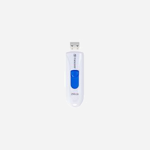 Transcend JetFlash 790 - Clé USB 256 Go USB Type-A 3.2 Gen 1, Format Slide, Compatible Windows/macOS/Linux, 63.6x21.2x10.6mm, Blanc
