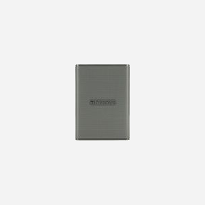 Transcend ESD360C 4To SSD Externe USB Type-C USB 3.2 Gen 2x2 2000 Mo/s Lecture/Écriture 3D NAND Chiffré, Gris, Compatible Windows/macOS/Linux/Android/iOS