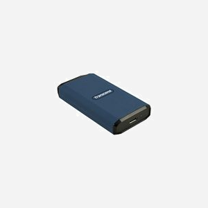 Transcend ESD410C 4 To SSD Externe USB Type-C 3.2 Gen 2 (3.1 Gen 2) 2000 Mo/s Lecture/Écriture 3D NAND Chiffrement AES 256-bit Bleu - Miniature 3