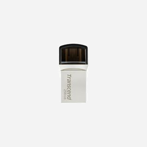 Transcend JetFlash 890 256Go Clé USB Type-A/USB Type-C 3.2 Gen 1 Argent - Dimensions 14.3x28.6x8.6mm, Poids 3g, Certifications BSMI/CE/EAC/FCC
