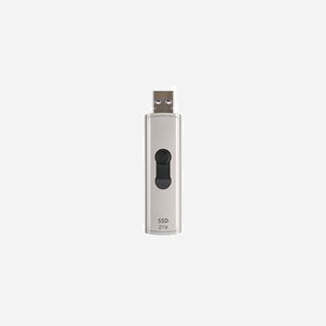 Transcend ESD320A SSD Externe 1 To USB Type-A 3.2 Gen 2 Gris - Lecture 1050Mo/s, Ecriture 950Mo/s, 3D NAND, Chiffrement AES 256-bit, Compatible Windows/macOS - Miniature 3