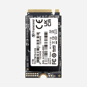 Transcend SSD PCIe 410S 1 To M.2 2242 PCIe 4.0 NVMe 1.4 3D NAND Lecture 5000MB/s Ecriture 3500MB/s TBW 600 Windows/Linux
