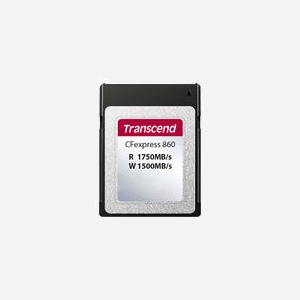 Transcend CFexpress 860 160Go, CFexpress, Lecture 1750Mo/s, Ecriture 1500Mo/s, PCIe Gen3 x2, 29.6x38.5x3.8mm, TS160GCFE860 - Miniature 1