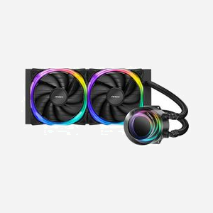 Antec VORTEX 240 ARGB Refroidisseur Liquide All-in-One pour Processeur, Compatible LGA 115x/1200/1700/2011/AM4, Radiateur Aluminium 277x120x27mm, 2x Ventilateurs 120mm ARGB 600-2000RPM, PWM, 57.93CFM, Noir - Miniature 2