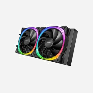 Antec VORTEX 240 ARGB Refroidisseur Liquide All-in-One pour Processeur, Compatible LGA 115x/1200/1700/2011/AM4, Radiateur Aluminium 277x120x27mm, 2x Ventilateurs 120mm ARGB 600-2000RPM, PWM, 57.93CFM, Noir - Miniature 4