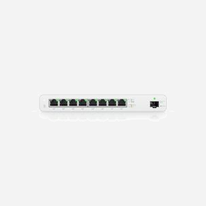 Ubiquiti UISP-S Switch L2 Gigabit Ethernet 8 ports RJ-45 PoE Passive + 1 port SFP, Alimentation DC 20-28V, Boîtier polycarbonate blanc - Miniature 2