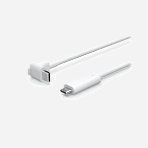 Ubiquiti UACC-G4-INS-CABLE-USB-4.5M : Câble USB-C vers USB-C 4.5m, AWG 24/30, TPE, Cuivre, Blanc, Connecteur courbé, Blindé, Certification CE/FCC/IC - Miniature 2