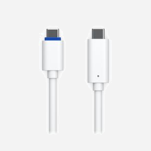 Câble Ubiquiti UACC-G4-DBP-CABLE-USB-7M USB-C vers USB-C 7m, AWG 19/30, Cuivre, TPE Blanc, Blindé, Température -20°C à 60°C, Certifié CE/FCC/IC