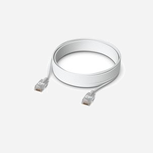 Câble Réseau Ubiquiti UACC-Cable-Patch-EL-8M-W Cat6 8m RJ-45 Mâle/Mâle Translucide Blanc, PoE++ (4PPoE), 2.5 Gigabit Ethernet, Diamètre 2.5mm - Miniature 2
