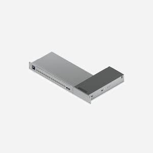 Ubiquiti UACC-Pro-Max-16-RM Kit de Montage Rack 1U Noir/Argent (PC/Acier) - Dimensions 115.1x280.9x42.8mm - Compatibilité USW-Pro-Max-16 & PoE (180W) - Miniature 3