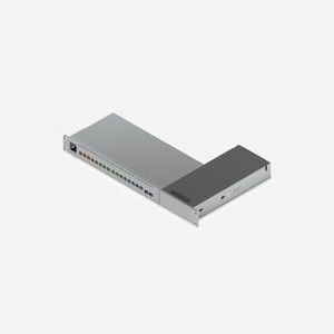 Ubiquiti UACC-Pro-Max-16-RM Kit de Montage Rack 1U Noir/Argent (PC/Acier) - Dimensions 115.1x280.9x42.8mm - Compatibilité USW-Pro-Max-16 & PoE (180W) - Miniature 4