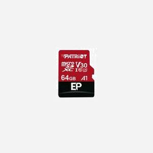 Patriot Memory MicroSDXC 64Go Classe 10 UHS-I U3 V30 (PEF64GEP31MCX) - Lecture 100Mo/s, Ecriture 80Mo/s, Adaptateur SD Inclus