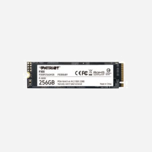 Patriot Memory SSD P300 256 Go M.2 NVMe PCIe Gen3 x4, Lecture 1700 Mo/s, Ecriture 1100 Mo/s, TBW 80, contrôleur SMI2263XT, format 2280