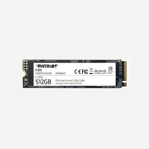 Patriot Memory SSD P300P512GM28 512Go M.2 NVMe PCIe Gen3 x4 Lecture 1700Mo/s Écriture 1200Mo/s 290K/260K IOPS TBW 160