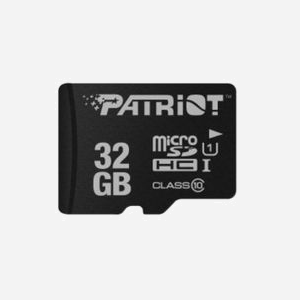Patriot Memory PSF32GMDC10 Carte MicroSDHC 32 Go UHS-I Classe 10, Vitesse Lecture 80Mo/s, Classe Vitesse UHS U1, Classe Vitesse Vidéo V10