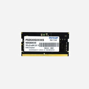 Patriot Memory Signature 32GB DDR5 4800MHz SO-DIMM 262-pin CL40 1.1V (1x32GB) pour Ordinateur Portable - PSD532G48002S - Miniature 1
