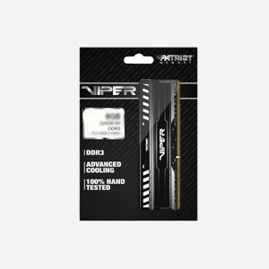 Patriot Memory 8GB DDR3-1600 DIMM 240-pin CL10 1.5V, module mémoire 8 Go, fréquence 1600 MHz, dimensions 133x0.76x41 mm, PV38G160C0 - Miniature 5