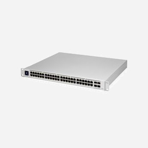 Ubiquiti UniFi USW-PRO-48-POE Commutateur Géré L2/L3 48x Gigabit Ethernet PoE+ 4x SFP+ 176 Gbit/s 1U Rackable - Miniature 3