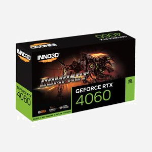 Inno3D GeForce RTX 4060 Compact 8GB GDDR6, 128-bit, Fréquence 1830MHz/2460MHz, PCIe 4.0 x8, 1x HDMI 2.1a, 3x DisplayPort 1.4a - Miniature 2