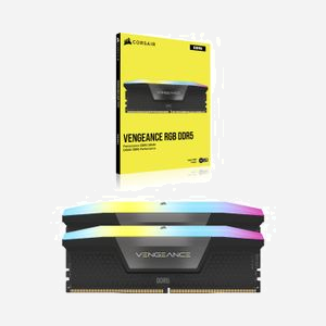 Corsair Vengeance RGB DDR5 32Go (2x16Go) 5600MHz CL40 DIMM 288-pin, Radiateur Noir, Intel XMP 3.0, RGB personnalisable (CMH32GX5M2B5600C40K) - Miniature 2