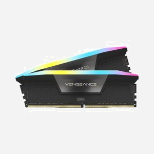 Corsair Vengeance RGB DDR5 32Go (2x16Go) 7200MHz CL34 DIMM 288-Pin XMP 3.0, Radiateur Noir, Rétroéclairage Multicolore CMH32GX5M2X7200C34