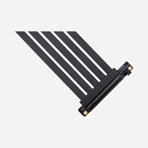 Corsair CC-8900419 Rallonge PCI-E x16 (Gen 3.0) 0.3m - Connecteur mâle droit vers connecteur femelle haut - Noir - Pour carte vidéo - 54g - Miniature 3