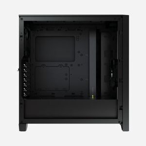 Corsair 4000D Airflow Midi Tower Noir - Boîtier PC ATX/EATX/micro ATX/Mini-ITX, 2x3.5", 2x2.5", 2x120mm, USB 3.2 Gen 1/Gen 2, Acier/Plastique/Verre Trempé - Miniature 4