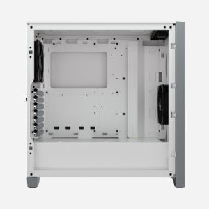 Corsair 4000D Airflow Midi Tower Blanc (CC-9011201-WW) ATX, Micro-ATX, Mini-ITX, 2x3.5", 2x2.5", 2x120mm, USB 3.2 Gen 1/Gen 2, Acier/Verre trempé - Miniature 4
