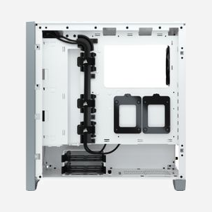 Corsair 4000D Airflow Midi Tower Blanc (CC-9011201-WW) ATX, Micro-ATX, Mini-ITX, 2x3.5", 2x2.5", 2x120mm, USB 3.2 Gen 1/Gen 2, Acier/Verre trempé - Miniature 5
