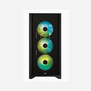 Corsair iCUE 4000X RGB, Boîtier PC Midi Tower Noir, ATX/EATX/microATX/Mini-ITX, 2x 3.5", 2x 2.5", 3x 120mm avant, USB 3.2 Gen 1/Gen 2 Type-A/Type-C - Miniature 3