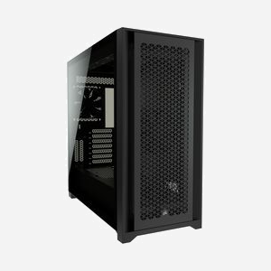 Corsair 5000D AIRFLOW - Boîtier PC Midi Tower Noir, ATX/EATX/microATX/Mini-ITX, 2x3.5", 4x2.5", 2x120mm, USB 3.2 Gen1/Gen2, Acier/Verre Trempé, 245x520x520mm