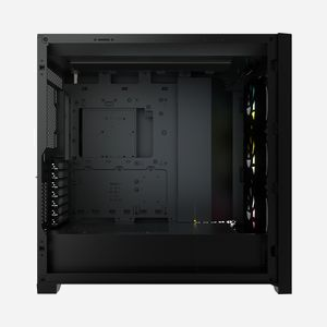 Corsair iCUE 5000X RGB - Boîtier PC Midi Tower Noir, Acier/Verre Trempé, ATX/EATX/mATX/ITX, 2x3.5", 4x2.5", USB 3.2 Gen 1/2, 3x120mm avant - Miniature 4