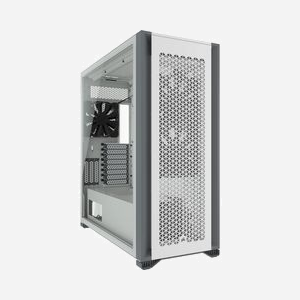 Corsair 7000D AIRFLOW Full Tower Blanc (CC-9011219-WW) : Boîtier PC ATX/micro ATX/Mini-ITX, 6x3.5", 4x2.5", 11 slots, 2x140mm avant, 1x140mm arrière, Radiateurs 480/420/140mm - Miniature 1