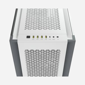 Corsair 7000D AIRFLOW Full Tower Blanc (CC-9011219-WW) : Boîtier PC ATX/micro ATX/Mini-ITX, 6x3.5", 4x2.5", 11 slots, 2x140mm avant, 1x140mm arrière, Radiateurs 480/420/140mm - Miniature 5