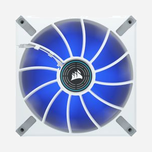 Ventilateur Corsair ML140 LED ELITE 140mm Blanc, 400-1600 tr/min, 10-31.8 dB, 82.9 CFM, 0.3-2.06 mmH2O, Palier à lévitation magnétique, LED Bleues - Miniature 4