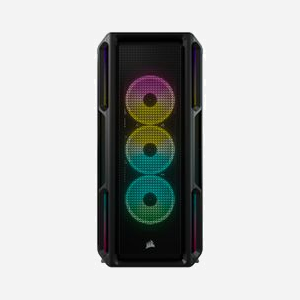 Corsair CC-9011230-WW Boîtier PC Midi Tower Noir, ATX, 2x3.5", 4x2.5", 9 slots, USB 3.2 Gen 1/2, Ventilateurs 3x120mm avant, Radiateurs 360mm, Fenêtre Verre Trempé - Miniature 1