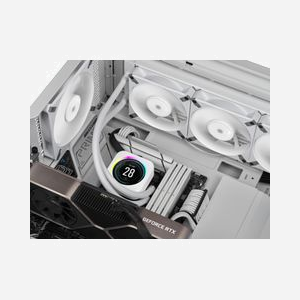 Corsair AF120 ELITE - Ventilateur 120mm Blanc, 400-1850 RPM, 59.1 CFM, 1.93 mmH2O, Palier FDB, 120x120x25mm, Boîtier PC - CO-9050142-WW - Miniature 3