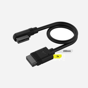 Corsair CL-9011123-WW : Connecteur Noir Mâle-Mâle pour Système de Refroidissement, Poids 74g, Quantité 1 pièce - Miniature 1