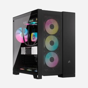 Corsair 6500D AIRFLOW Midi Tower Noir (CC-9011259-WW) ATX, 3x3.5", 3x2.5", 11 slots, façade mesh, radiateurs 360mm, USB 3.2 Gen 1/Gen 2, 328x481x496mm - Miniature 1