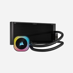 Corsair H115i Kit Watercooling CPU, Radiateur 322x140x27mm, 2x 140mm (400-2000 RPM, 82.5 CFM), Sockets LGA1700/AM5, Noir - Miniature 2