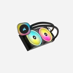 Corsair H115i Kit Watercooling CPU, Radiateur 322x140x27mm, 2x 140mm (400-2000 RPM, 82.5 CFM), Sockets LGA1700/AM5, Noir - Miniature 5