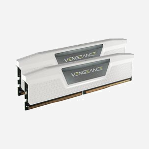 Corsair Vengeance DDR5 32Go (2x16Go) 6400MHz CL32 XMP 3.0 Radiateur - CMK32GX5M2B6400C32W - Mémoire pour PC