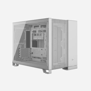 Corsair 2500D AIRFLOW Blanc - Boîtier PC Midi Tower ATX, 2x3.5", 2x2.5", 4 slots d'extension, USB 3.2 Gen1/Gen2, Radiateur avant 360mm, 304x469x376mm - Miniature 2